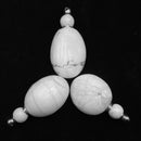 Natural Howlite Essential Oil Necklace Nugget Shape Perfume Bottle