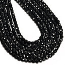 Natural Black Obsidian Faceted Cube Beads Size 7mm 15.5'' Strand