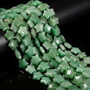 Natural Green Aventurine Five-Pointed Star Shape Beads Size 15mm 15.5'' Strand