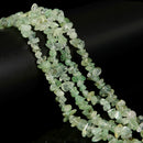 Natural Prehnite Irregular Pebble Nugget Chips Beads Size 7-8mm 32" Strand