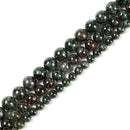 Natural Seraphinite Smooth Round Beads Size 6mm 8mm 10mm 15.5'' Strand