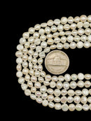 Grade A White Fresh Water Pearl Center Drilled Nugget Size 5-6mm 13.5" Strand