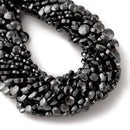Natural Gray Hematite Faceted Coin Beads Size 6mm 8mm 15.5'' Strand
