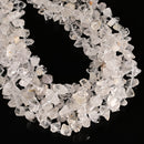 Natural Clear Herkimer Diamond Quartz Beads 5-7x8-13mm /6-9x12-15mm 15.5" Strand