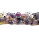 Natural Rainbow Fluorite Smooth Round Beads Size 10mm 11mm 12mm 14mm 15.5"Strand