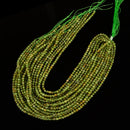 Natural Peridot Smooth Round Beads Size 4mm 15.5'' Strand