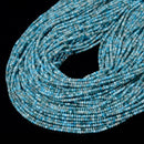 Natural Apatite Faceted Rondelle Beads Size 1.5x2mm 15.5'' Strand