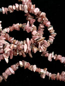 Natural Argentina Rhodochrosite Nugget Chips Beads Size 7-8mm 36'' Strand