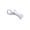 925 Sterling Silver Dog Bone Pendant Charm Size 6x13mm 2Pcs per Bag