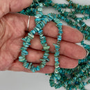 Natural Blue Turquoise Chips Beads Size 5-6mm 15.5'' Strand