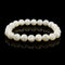 Iridescent White MOP Shell Round Beaded Bracelet 6mm 10mm 7.5''Length 3PCS/Set