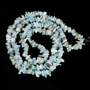 Natural Grade A Larimar Irregular Pebble Nugget Chips Beads Size 7-8mm 32"Strand