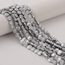 Gray/Gold/Silver/Copper Color Hematite Scallop Shape Beads Size 8x9mm 15.5''Strd