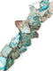 Blue Snake Skin Jasper Free Form Slices Size 15-50mm 15.5" Strand