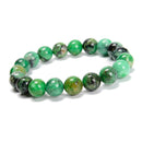 Natural Variscite Smooth Round Beaded Bracelet Size 10mm 7.5'' Length Sold by Piece