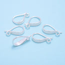 925 Sterling Silver Hook Clasp Size 12x19mm 2 Pcs Per Bag