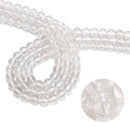 Clear Quartz Smooth Round Beads Size 4mm 6mm 8mm 10mm 12mm 14mm 15.5" Strand
