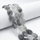 Natural Cloudy Quartz Smooth Puffy Oval Size 13x18mm 15.5" Strand