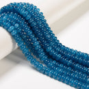 Apatite Color Dyed Jade Smooth Rondelle Beads Size 5x8mm 15.5'' Strand