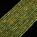 Natural Peridot Smooth Round Beads Size 4mm 15.5'' Strand