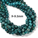 Genuine Turquoise With Matrix Smooth Round Beads 6-7mm to 10-10.5mm 15.5''Strand