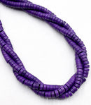 Dyed Howlite Turquoise Heishi Disc Shape Beads Size 3x6mm 15.5" Strand