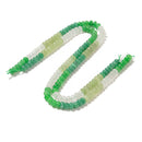 04-Multi-color Dyed Jade Smooth Rondelle Beads Size 5x8mm 15.5'' Strand