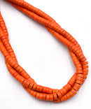 Dyed Howlite Turquoise Heishi Disc Shape Beads Size 3x6mm 15.5" Strand