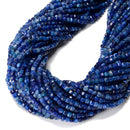 Natural Kyanite Faceted Rubik's Cube Beads Size 3.5mm 15.5'' Strand