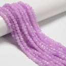 Kunzite Color Dyed Jade Faceted Cube Beads Size 5-6mm 15.5'' Strand