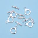 925 Sterling Silver OT Clasp Size 11x14mm 2 Sets Per Bag