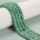 Dyed African Turquoise Heishi Disc Beads Size 2x4mm 3x6mm 15.5'' Strand
