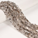 Natural Herkimer Diamond Quartz Side Drill Nugget Beads 6-8x10-12mm 15.5" Strand