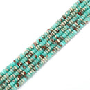 Green Agalmatolite Smooth Rondelle Beads Size 2x4.5mm 15.5'' Strand