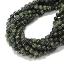 Natural Diopside Smooth Round Beads Size 6mm 8mm 10mm 15.5" Strand