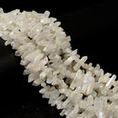 Electroplated AB Clear Quartz Rough Stick Point Beads 5-7x13-25mm 15.5'' Strand