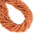 Natural Red Aventurine Heishi Disc Beads Size 1.5x4mm 1.5x6mm 15" Strand