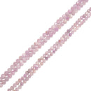 Natural Kunzite Faceted Round Beads Size 4mm 5mm 15.5" Strand