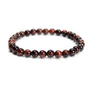 Red Tiger Eye Smooth Round Beaded Bracelet 6mm 8mm 10mm 7.5'' Length 3 PCS/Set