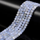 Natural Blue Lace Agate Faceted Cube Beads Size 5mm 15.5'' Strand