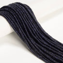 Blue Sand Goldstone Smooth Rondelle Beads Size 2x4mm 15'' Strand