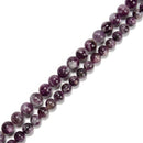Grade A Natural Purple Mica Smooth Round Beads Size 8mm 10mm 15.5'' Strand