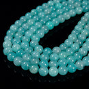 High Quality Blue Green Amazonite Smooth Round Beads 6mm 8mm 10mm 15.5'' Strand