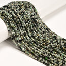 Natural Emerald Faceted Round Beads Size 2mm 3mm 4mm 6mm 15.5" strand