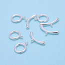 925 Sterling Silver OT Clasp Size 10x18mm 2 Sets Per Bag