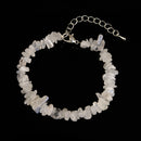 01-Mixed Gemstone Chips Bracelet Silver Plated Clasp Size 5-8mm 7''-8.5'' Length
