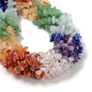 Chakra Natural Gemstone Pebble Nugget Chips Beads Size 7-8mm 15.5'' Strand