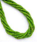 Dyed Howlite Turquoise Rondelle Shape Beads Size 2.5x5mm 15.5" Strand