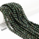Natural Seraphinite Smooth Round Beads Size 6mm 8mm 10mm 15.5'' Strand