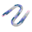 02-Multi-color Dyed Jade Smooth Rondelle Beads Size 5x8mm 15.5'' Strand
